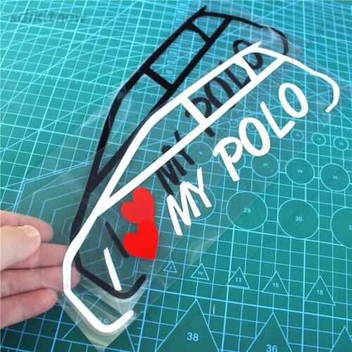 I love my car Decal Funny Creative Sticker Auto Styling Door Window Decoration For volkswagen GTI POLO accessories