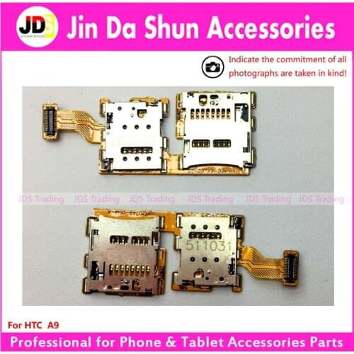 JDS For HTC A9 SIM Card Holder Slot Tray Micro TF SD Card Reader Flex Cable Repiar Parts + tracking