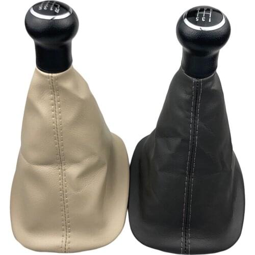 Leather Gear Shift Knob Lever Shifter Gaiter Boot Cover Case For Volkswagen VW Passat B5 1998 1999 2000 2001 2002 2003 2004