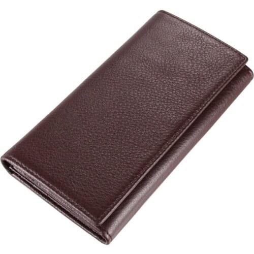 Leather Long Wallet Mens Leather Retro Wallet Mens Wallet Mens Long Clutch Bag Coin Purse Multi-card Wallet