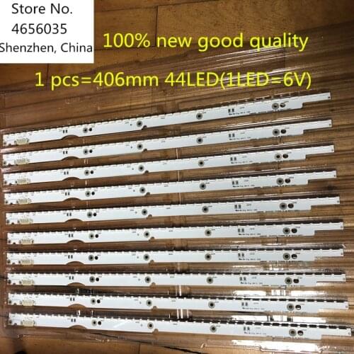 100% New 44LED*6V 406mm LED strip for samsung UA32ES5500 UE32ES6100 SLED 2012svs32 7032nnb 2D V1GE-320SM0-R1 32NNB-7032LED-MCPCB