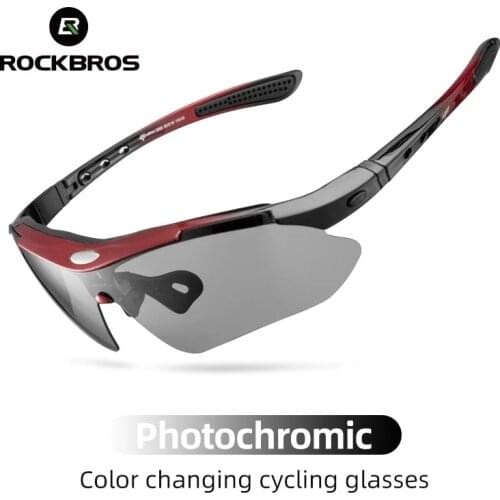 ROCKBROS Women Cycling Glasses Photochromic Bicycle Sunglasses Men MTB Road Bike Goggles Lightweight UV400 Sport Fishing Eyewear