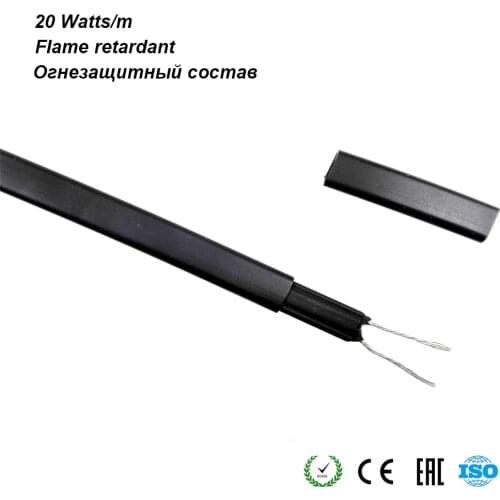 Flame Retardant Coted Downspout Home Water Pipe Heating Self Regulating Heating Tape 1m 2m 3m 4m 5m