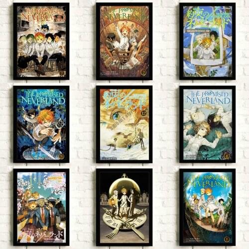 Full Square Round Anime Diamond Painting The Promised Neverland Diamond Mosaic Cross Stitch Kits Embroidery Room Decoration