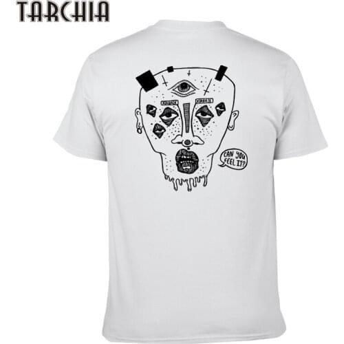 TARCHIA 2021 New Summer Brand t-shirt Cotton Tops Tees Men Short Sleeve Boy Casual Homme Tshirt T Plus Fashion Can You Feel It