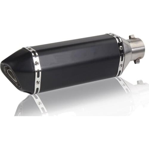Universal Diameter 51mm Motorcycle Motorbike Motocross Slip On Tail Exhaust Muffler Pipe Silencer Removable Accessories