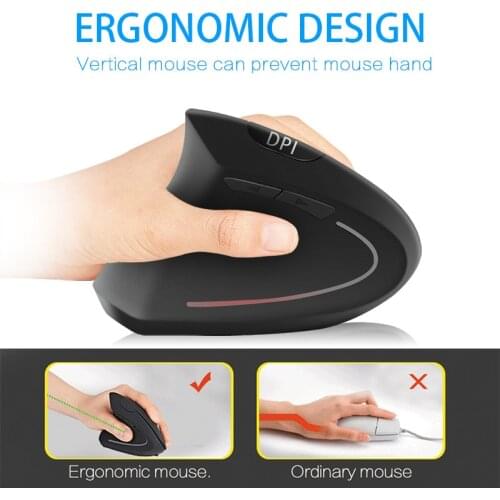 Vertical five-generation Left-handed Wireless Charging Computer Mouse Wireless Mouse Left-handed Mouse Dropship