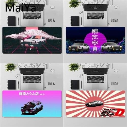 Maiya Top Quality Vaporwave INITIAL D Supercar AE86 gamer play mats Mousepad Free Shipping Large Mouse Pad Keyboards Mat