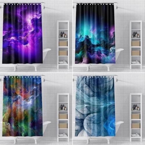3D Shower Curtain Waterproof Psychedelic Bath Curtains Modern Abstract Pattern Trippy Bathroom Curtain With Hooks