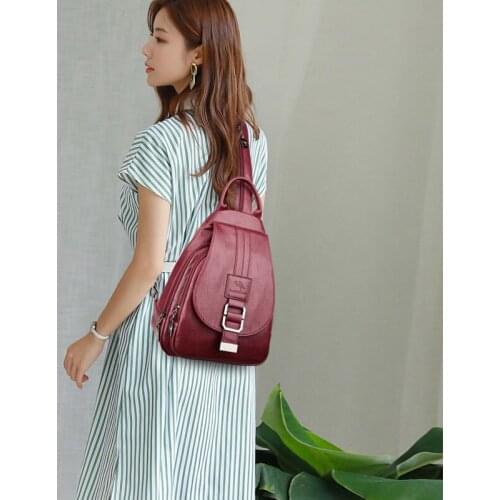 Female Backpacks High Quality Schoolbag Large Capacity School Bag Travel Bag New Arrival Woman Backpack Leather Brand