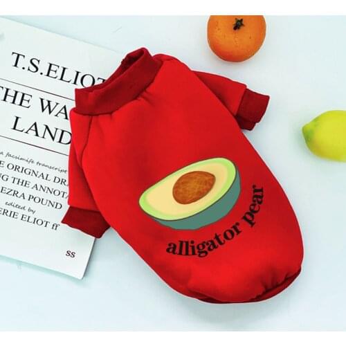 Winter Fleece Pet Dog Clothes Puppy Clothing Durable Sweater for Small Medium Dogs Cute Printing XS-2XL