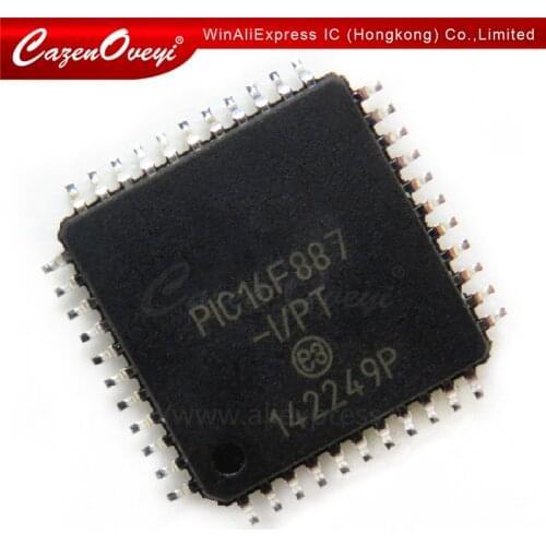 20pcs/lot PIC16F887-I/PT PIC16F887 16F887 TQFP44 In Stock