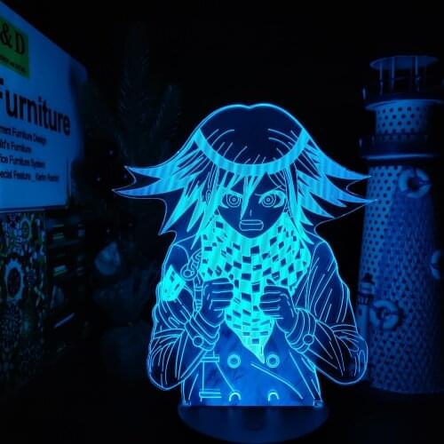 Danganronpa KOKICHI OMA Led Anime Light Lamp 3D Illusion Color Changing Night Lights Lampara For Christmas Gift