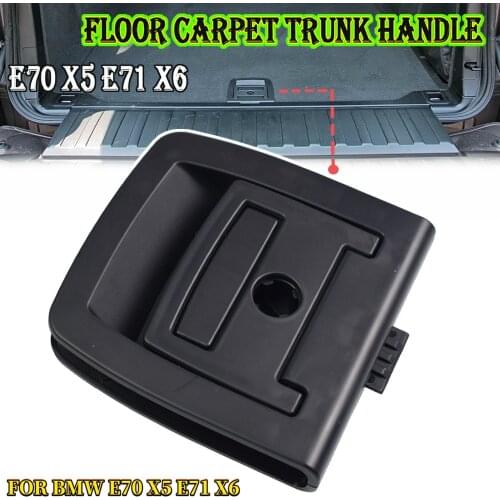 For BMW E70 X5 E71 X6 2006-2013 51476958161 Car Trunk Tail Cover Bottom Plate Mat Floor Carpet Handle Auto Accessories