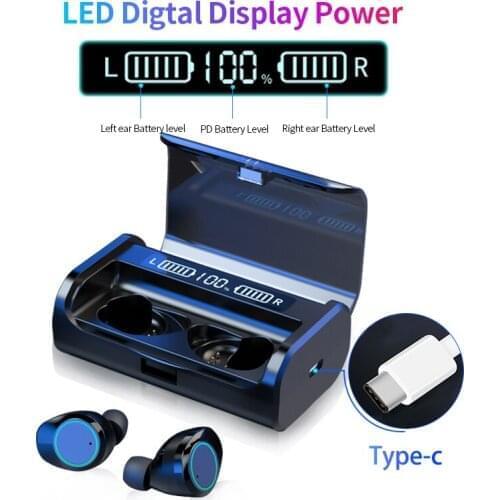 G06 & G08 Bluetooth Earphone TWS Bluetooth Headset Touch Control Business Wireless Earbuds LED Power Display With Mic Handsfree