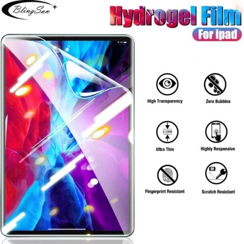 HD Hydrogel Film For Ipad Pro 11 10.2 10.5 9.7 2021 Screen Protector For Ipad Air 4 3 2 Mini 5 4 2 3 8th 7th Gen 2020 No Glass
