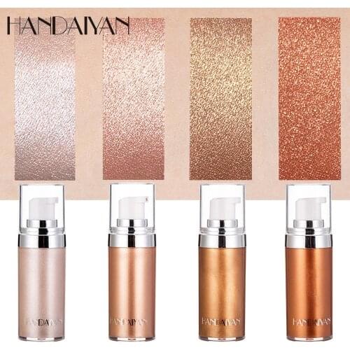 Face & Body Highlighter Glitter Cream Makeup Highlight Diamond Shine Shimmer Creams Brighten Facial Contour Luminous Corrector
