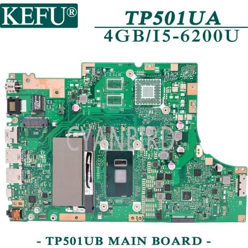 KEFU TP501UB original mainboard for ASUS TP501UA TP501UAM TP501UJ TP501UQ TP501UQK with 4GB-RAM I5-6200U Laptop motherboard