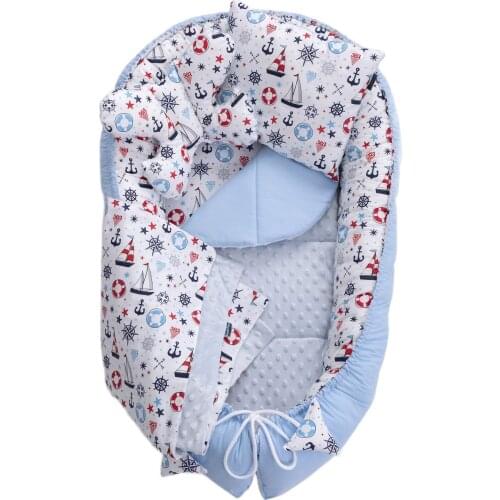 Babynest Bed Portable Crib 95*60cm Travel Bed with Pillows Baby Newborn Cotton Baby Toddler Cradle Bed Crib