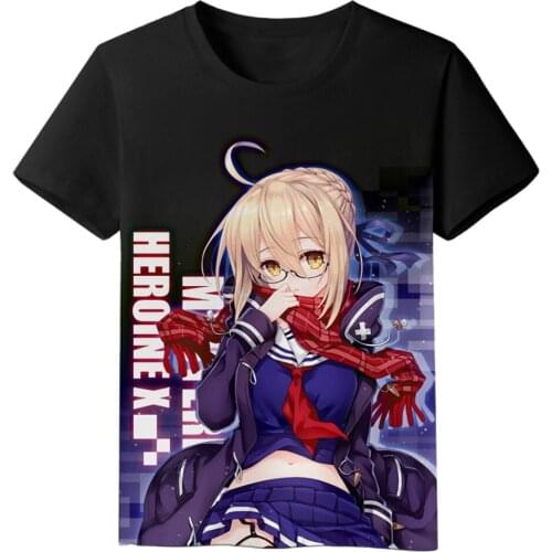 MGFHOME Anime JK Game Fate Grand Order Mysterious Heroine X Alter Shirt T-Shirt FGO Tops Tee Unisex Women Men t shirt tshirt