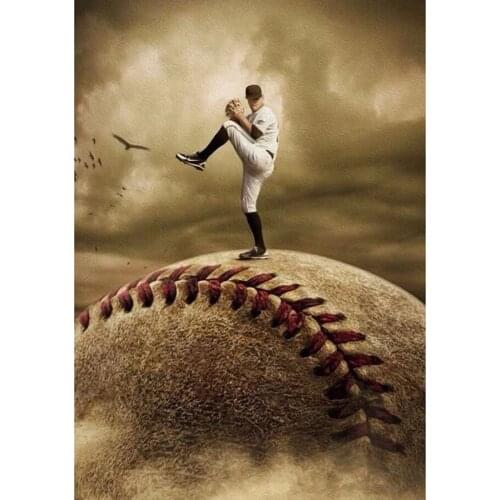 Diy 5D Baseball Sports Full Diamond Painting Cross Stitch Kits Art High Quality Portrait 3D Paint By Diamonds