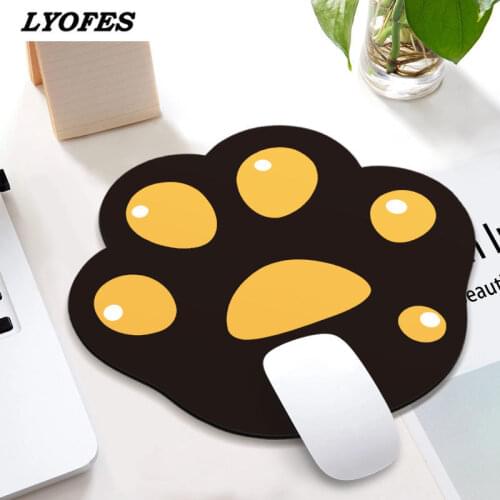 Kawaii Desk Pad Cute Mouse Pad Cat Pow Gaming Deskpad Desk Mats Office Accessories Mat for Mice Mouse Gamer