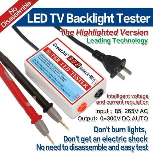 New 0-300V Output All Size LED LCD TV Backlight Tester Lamp Beads Test Detect Repair Tool