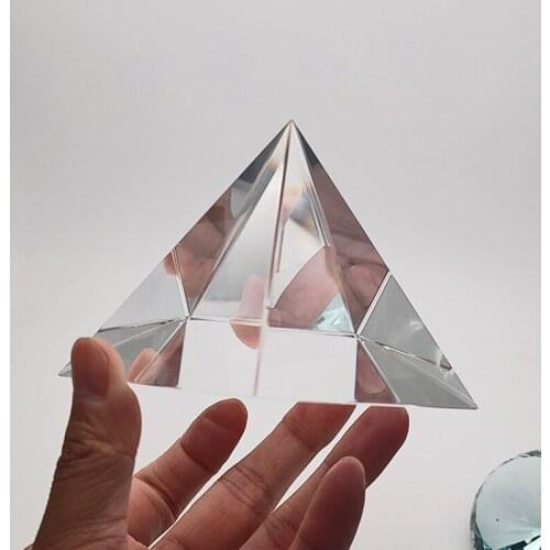 Optical Pyramid Glass Prism Rainbow Polyhedral Crystal Pyramid Rainbow Prism Pyramid Crystal Glass Crystal Rainbow Pyramid
