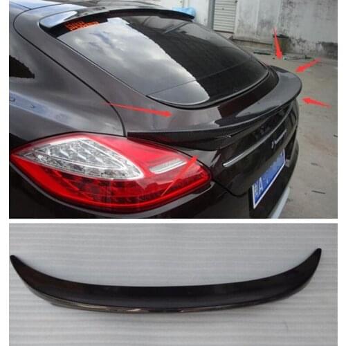 High quality ABS primer & Carbon Fiber Rear Trunk Lip Spoiler Wing Fits For Porsche Panamera 970 2011 2012 2013 2014 2015 2016
