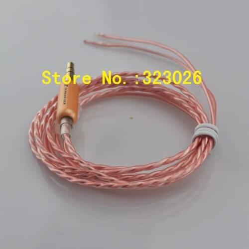 Silver plated wire with shield DIY headphone upgrade cable 1pcs