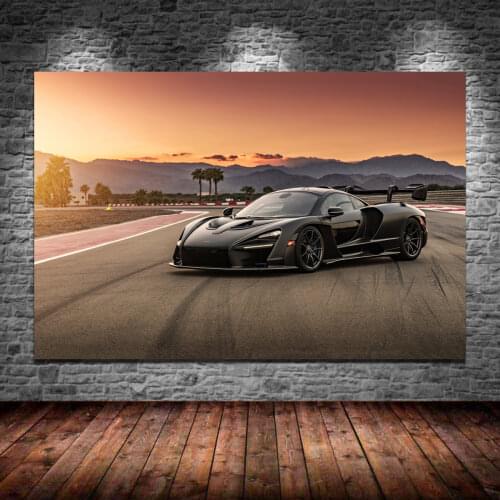Supercar Posters Mclaren Senna Sport Car Wall Art Picture and Prints Modern Canvas Paintings for Living Room Decor
