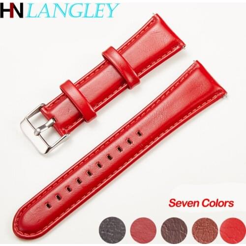 General Use Genuine Leather Watch Band Double-sided Suede Cowhide High Level 18/20/22/24 Mm Width Men Women Watch Band Strap