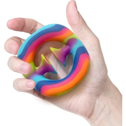 Finger Hand Grip Stress Relief Sensory Toy Exerciser Anti-stress Gripper Children Toy Novelty Interesting Finger Toys