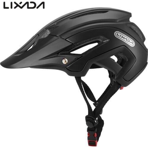 Lixada 16 Vents Lightweight Cycling Bicycle Helmet Men Women with Detachable Visor Mountain Bike Sports Safety Protective Helmet