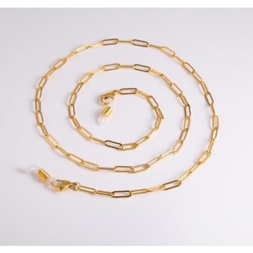 Teamer Face Mask Lanyard Stainless Steel Sunglasses Chain for Women Paper Clip Chain for Glasses Neck Holder Necklace Cord Gifts