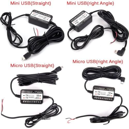 1Pcs 2*1.18in Micro/Mini USB Hard Wired Car Charger Power Inverter Converter For GPS Tablet Phone DVR recorder