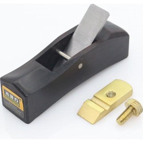 1 PC DIY Mini Hand Planes Carpentry Carpenter Hard and wear-resistant Ebony Joinery Arc bottom planer Woodwork Tools