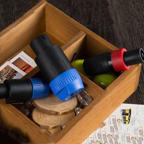 2Pcs Speakon NL4FC 4 Pole 4 Pin Male Female Jack Plug socket Audio Cable Connector