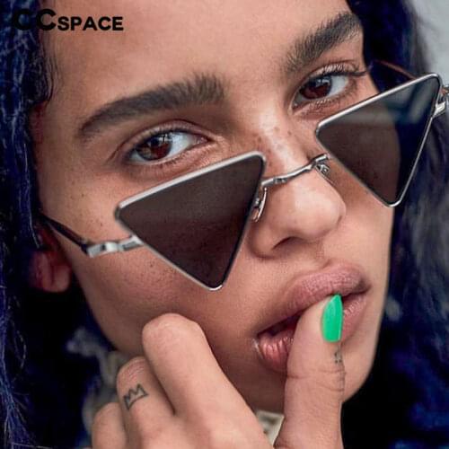 45957 Metal Frame Triangle Sunglasses Men Women Fashion UV400