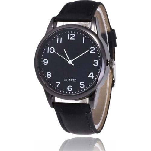 Business Mens Watch Luxury Brand Leather Quartz Watches Fashion Black Casual Wristwatches Clock For Couple Montre Relógio