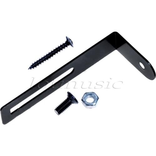 Black Pickguard Bracket with Screws Closed end for Electric Guitar Replacement