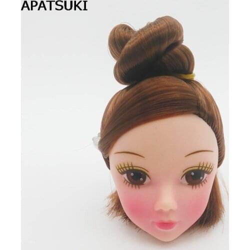 DIY Kids Toy Doll Head with Pretty Makeup Doll Accessories Head For 11.5" Doll Accessories Heads For 1/6 BJD Doll House