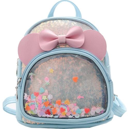 PU Childrens Leather School Bags Kids Student Backpacks Fashion Toddler Kindergarten Book Bags Cute Backpack for Baby Girls Boy