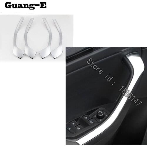 For Skoda Kodiaq 2017 2018 2019 2020 Car ABS Chrome Door Interior Window Handrail Panel Armrest Cover Trim Frame Molding