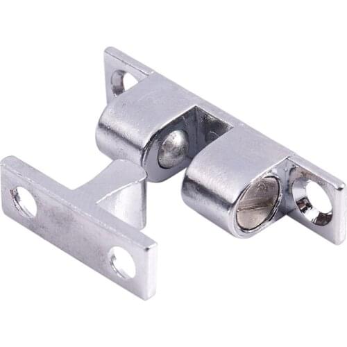 Double Ball Catch 40 mm Cabinet Doors Latch Silver Tone