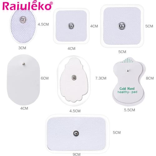 10pcs/lot Healthy Pad Electrodos Electrode Massage Pads for Digital Tens Acupuncture Device Body Massager Therapy Machine