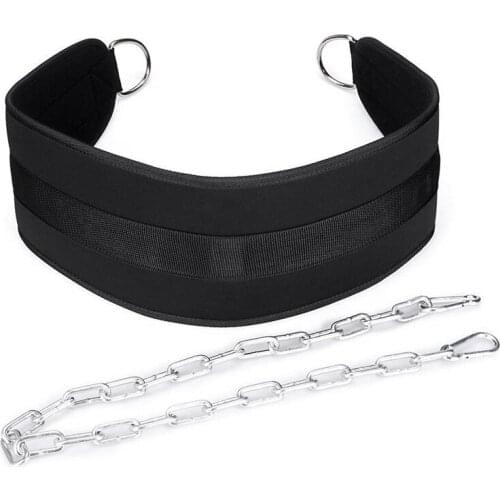 Fitness Equipments Dip Belt Weight Lifting Gym Body Waist Strength Training Power Building Dipping Chain Pull Up