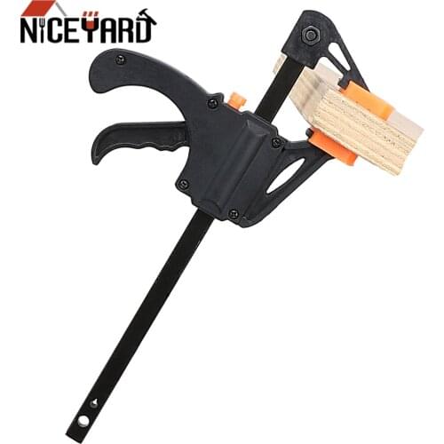 NICEYARD Ratchet Quick Release Quick Squeeze Clamp Carpentry Wooden Board Clip Tool Holder Fixed Clip