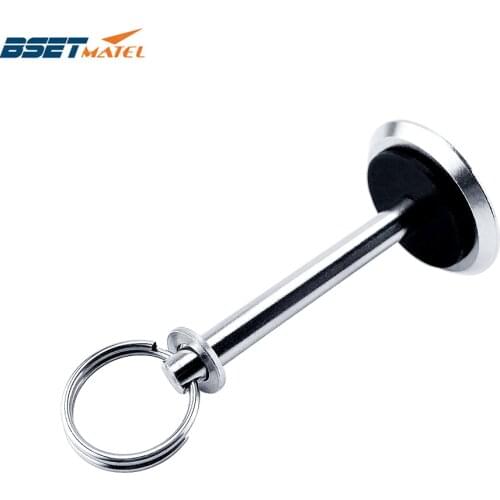 6mm Stainless Steel Hatch Cover Pull Handle Quick Pin Button Boat Yacht Storage Retainer Farm Trailers Wagons Auto Car Trailer