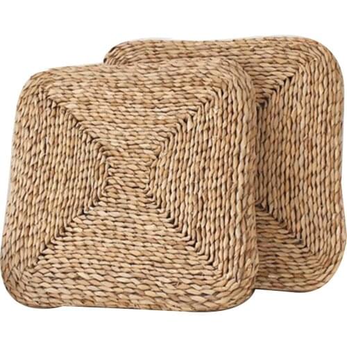 Futon square package vine straw tatami plus thick floating window cushions meditation Bulrushes are about 1.5 cm thick